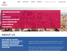 Tablet Screenshot of primediaintl.com